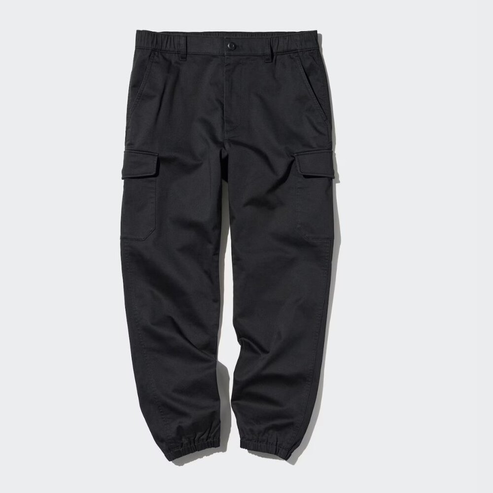 Uniqlo Men's Black Cargo Jogger pants